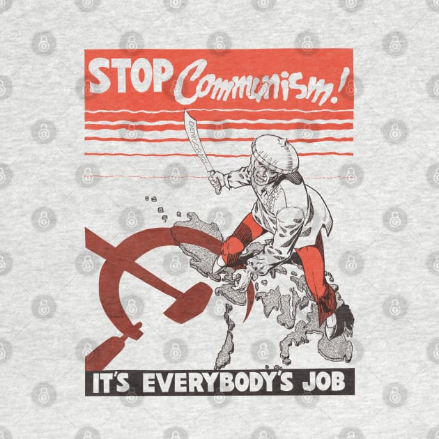 Stop Communism! Vintage by Distant War